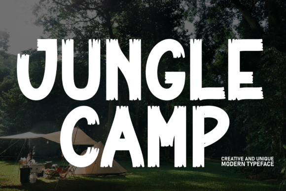 Discover the Charm of the Jungle Camp Handwritten Font