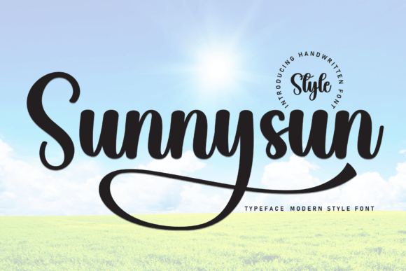 Discover the Warmth of Sunnysun: A Handwritten Font for Creative Projects
