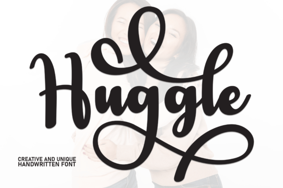 Huggle: A Flowing Handwritten Font for Elegant Design